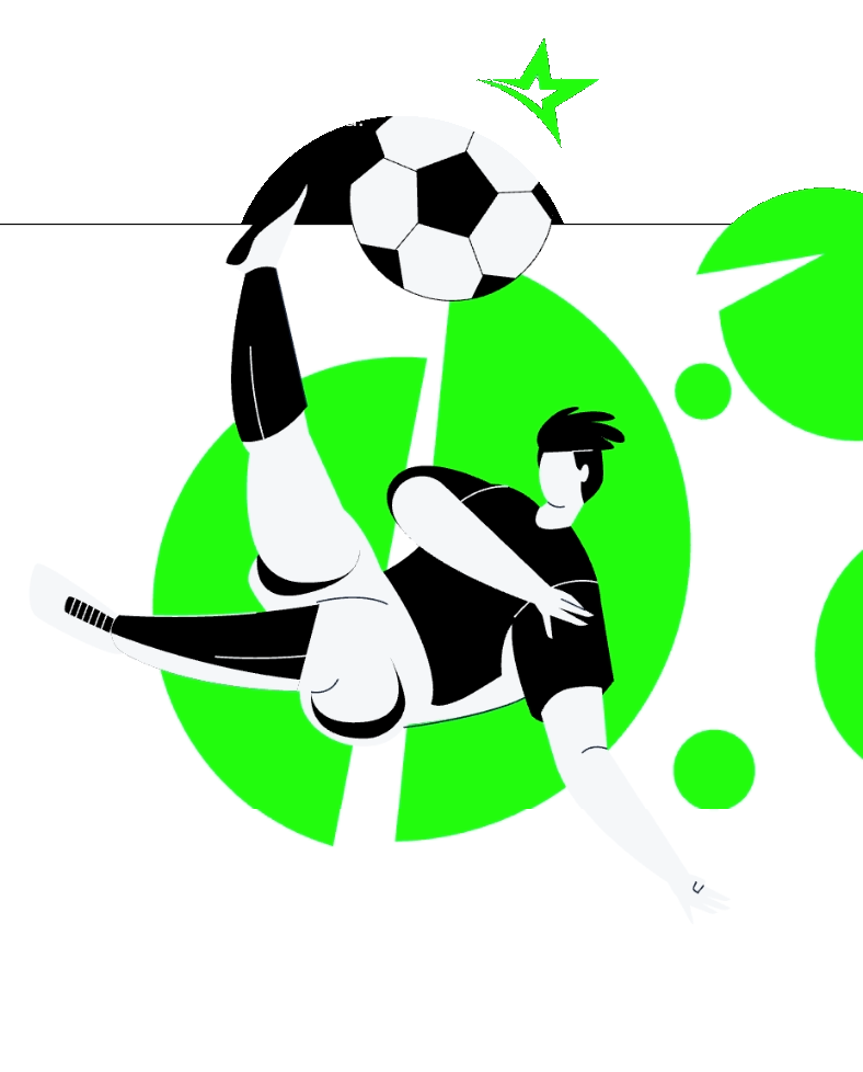 Football player illustration